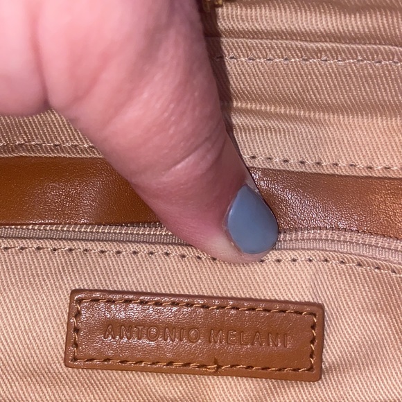 Antonio Melani Handbag/Satchel-Tan Leather - Picture 5 of 11